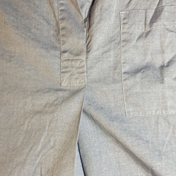 Everlane Womens Short Sleeve Soft Blue Kaftan Popover Blouse Size 8 - Picture 5 of 11